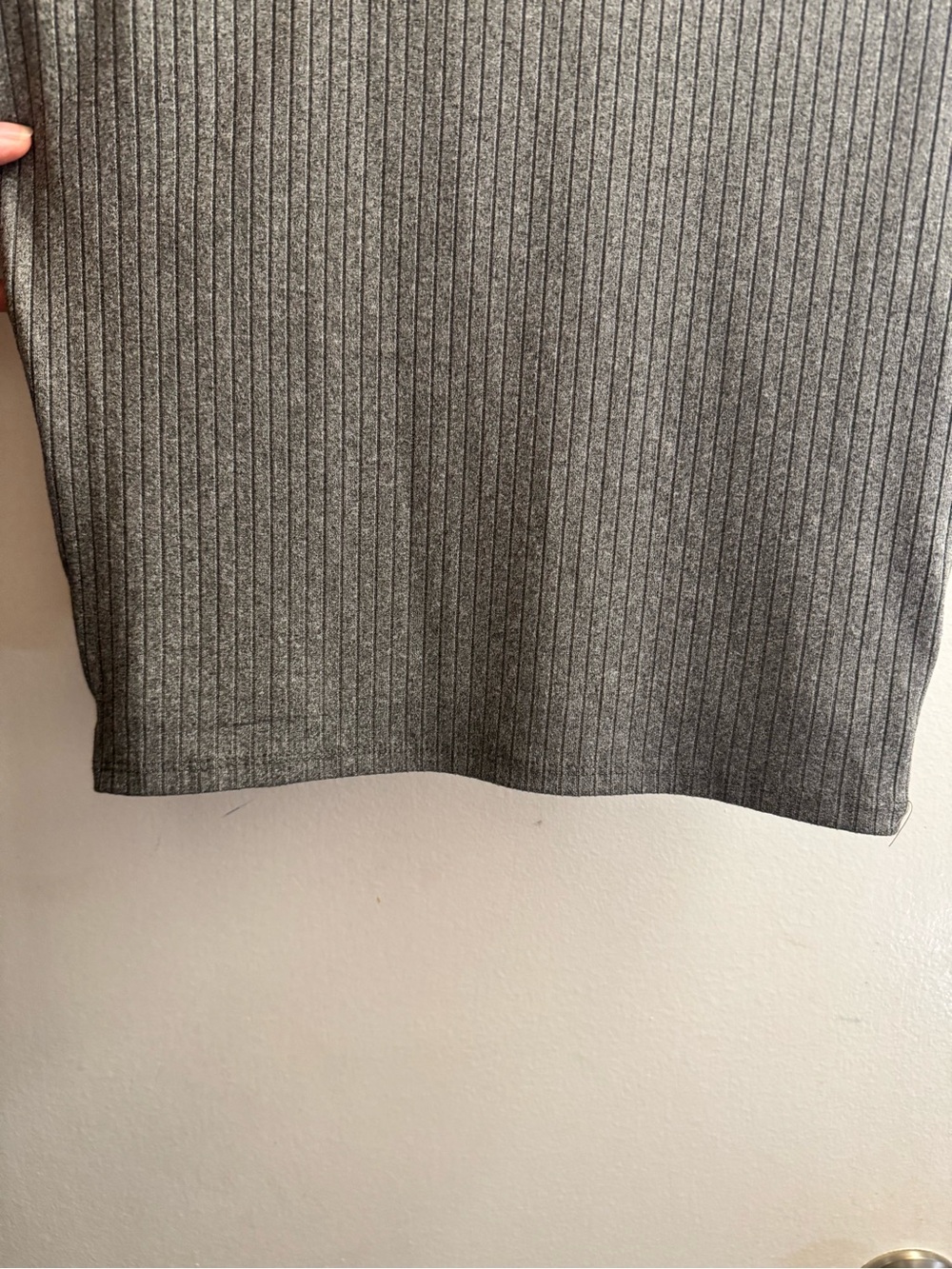 Heart Hips Gray Ribbed Midi Tank Dress - Picture 9 of 9